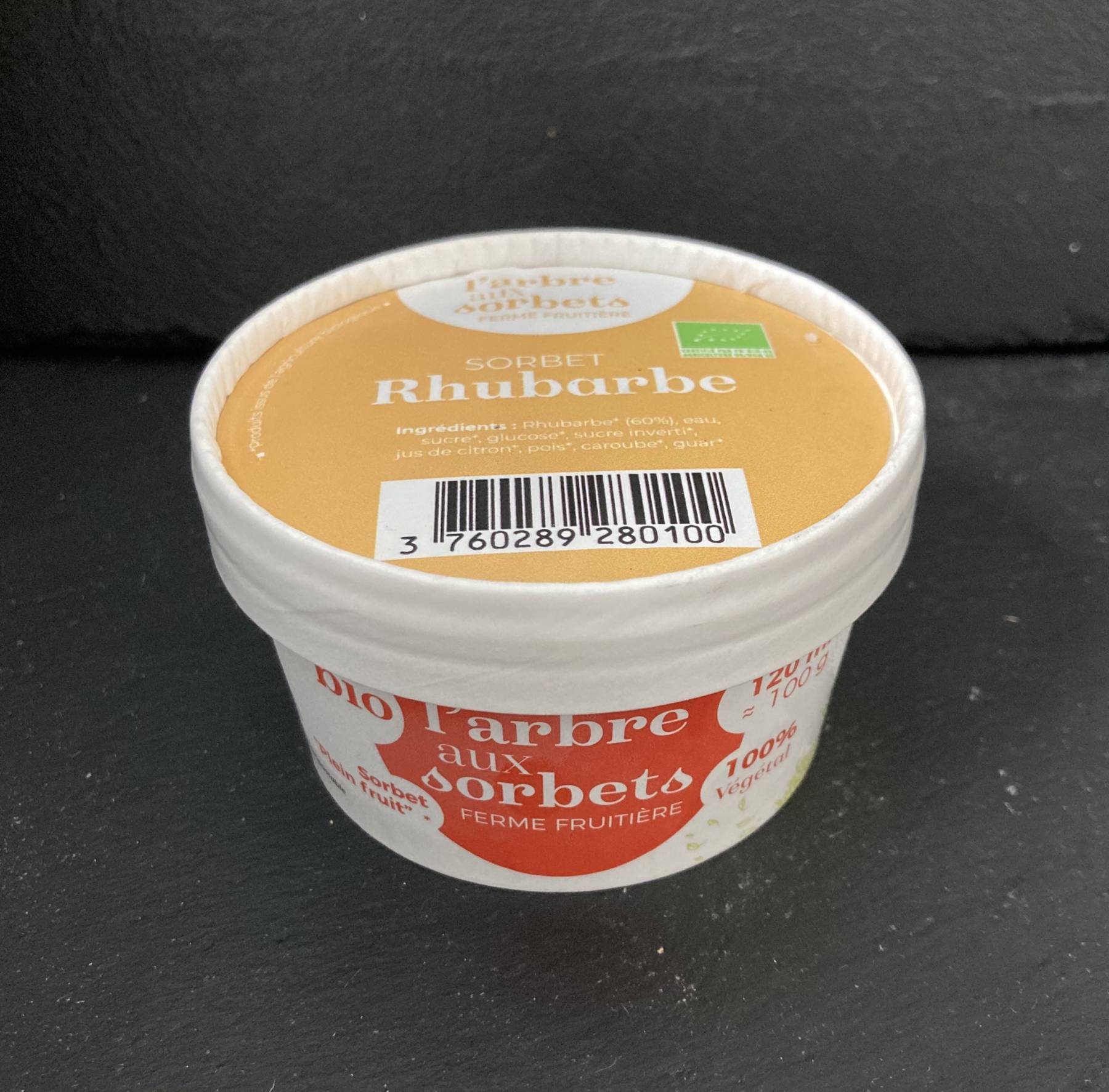 SORBETS RHUBARBE (Pot de 400 gr)