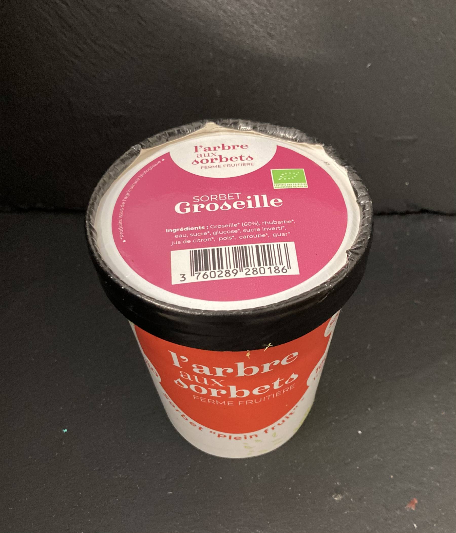 SORBETS GROSEILLE (Pot de 400 gr)