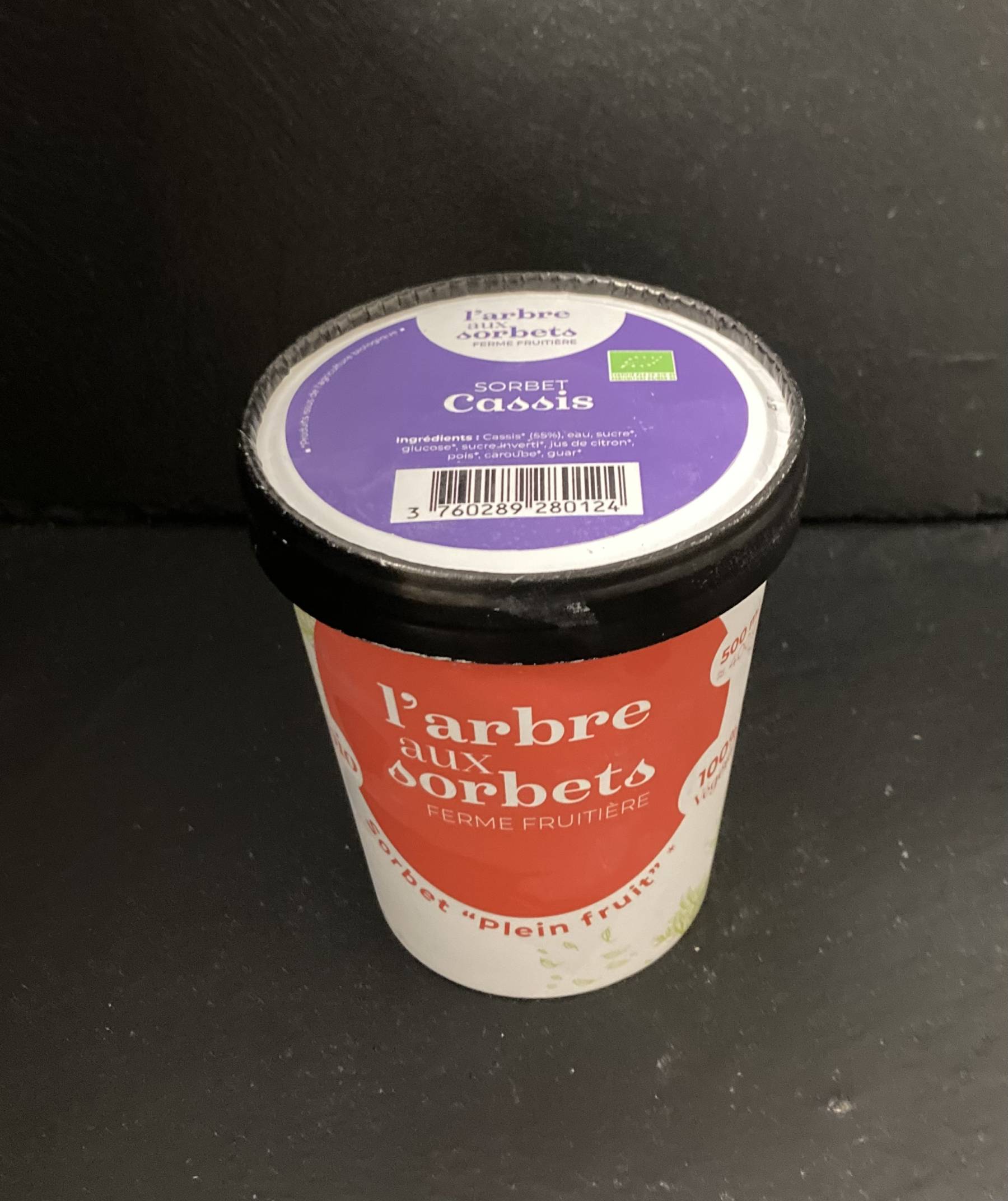 SORBET CASSIS (Pot de 400 gr)