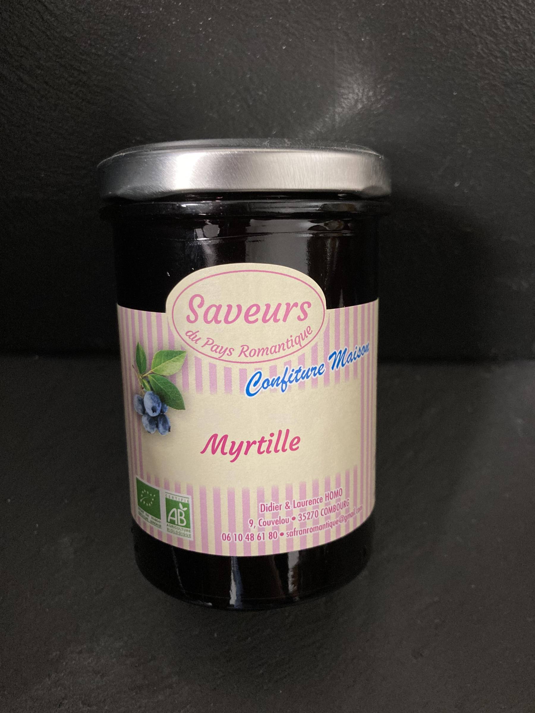 Confiture de myrtille 250gr