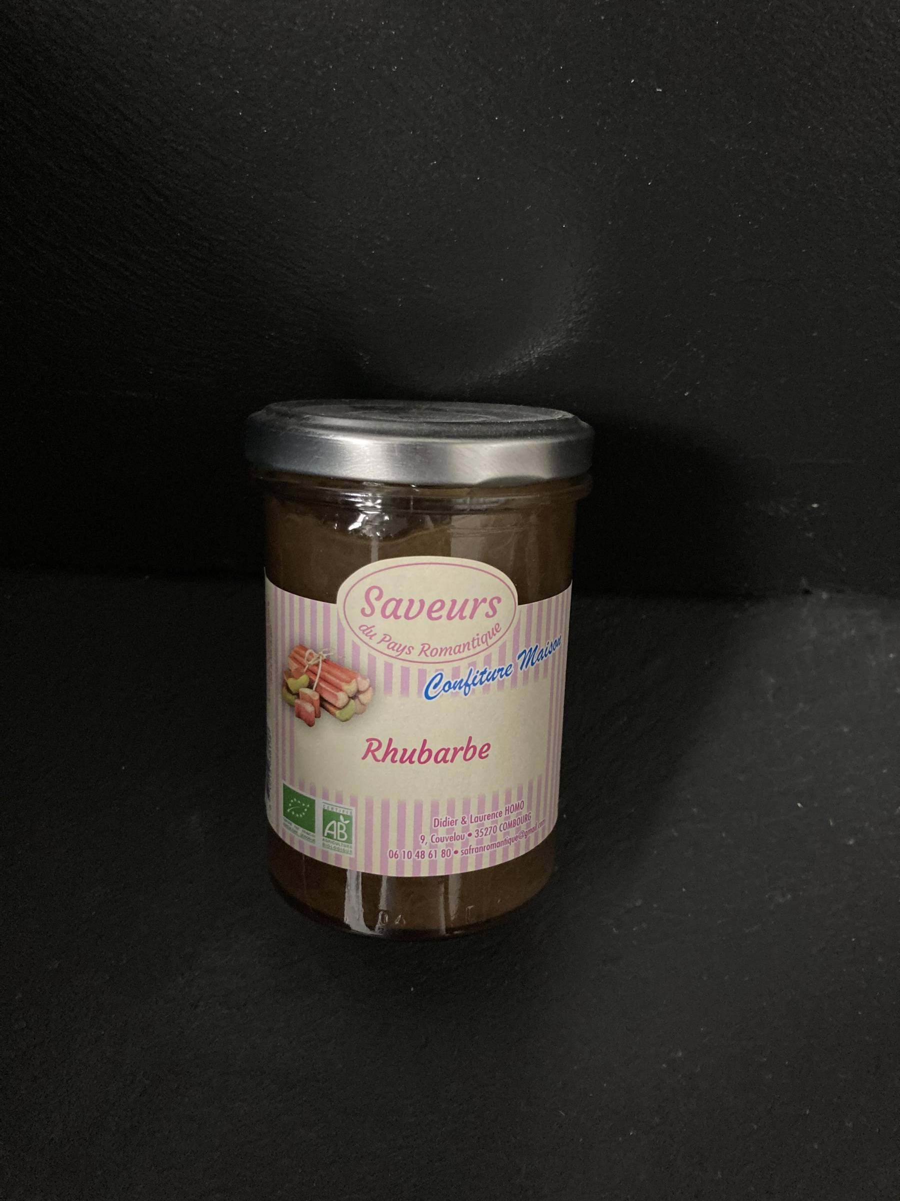 Confiture de rhubarbe 250gr