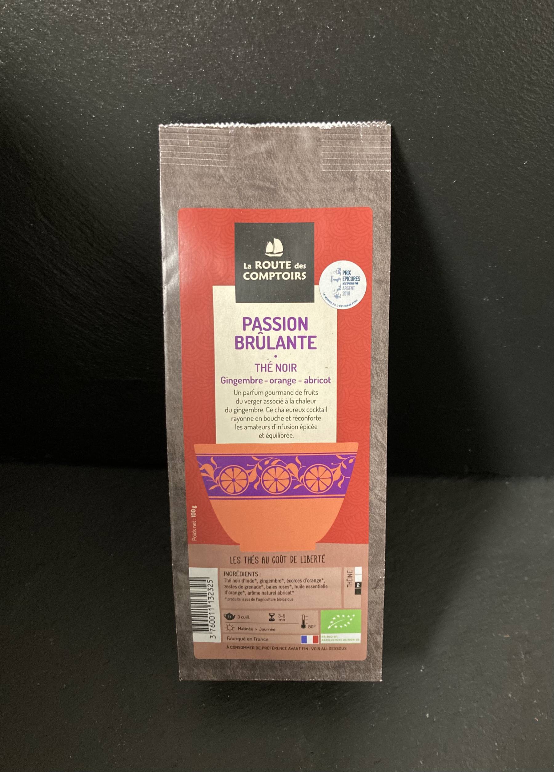 Thé passion brulante (100 gr)