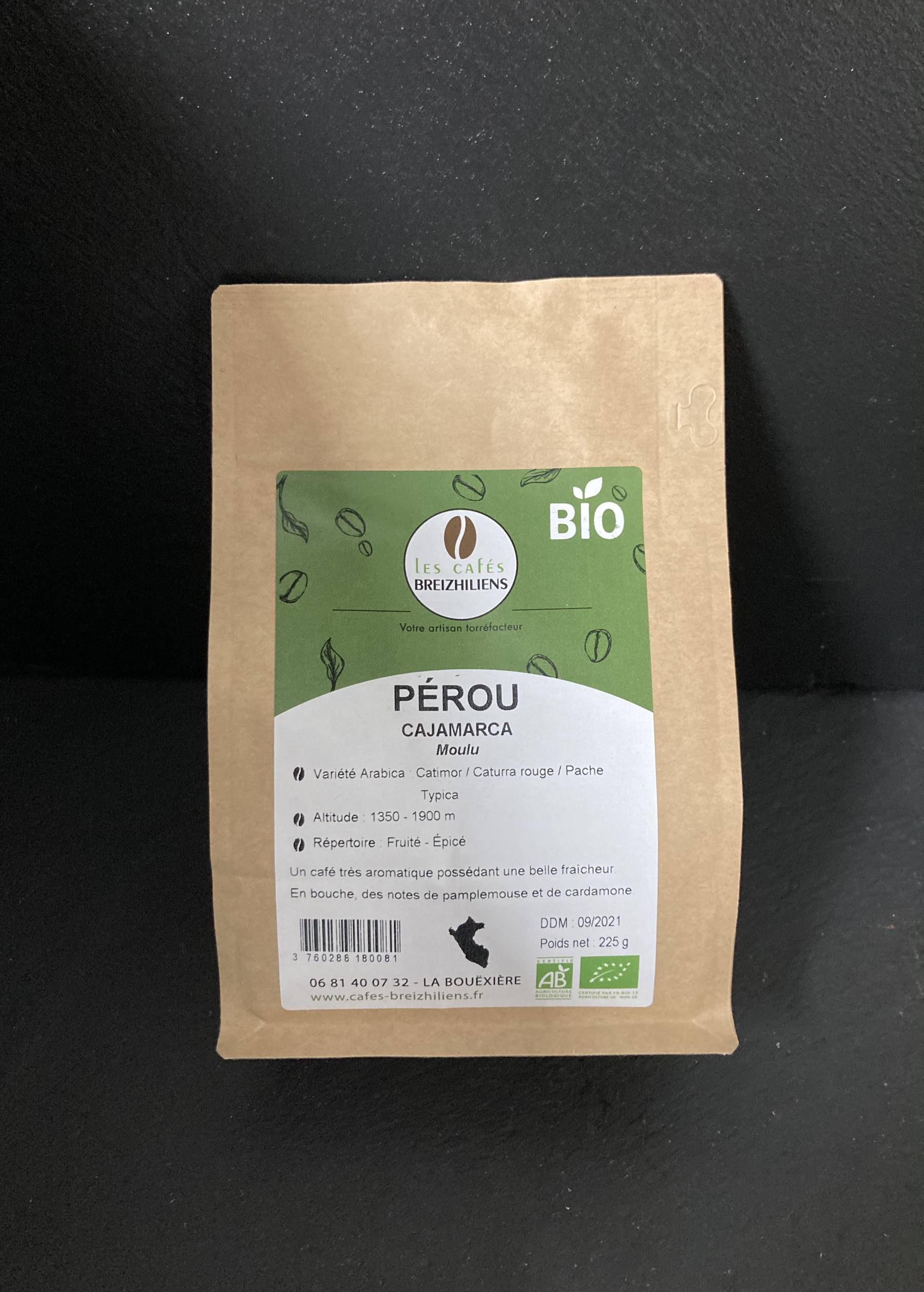 Café du pérou bio 225gr